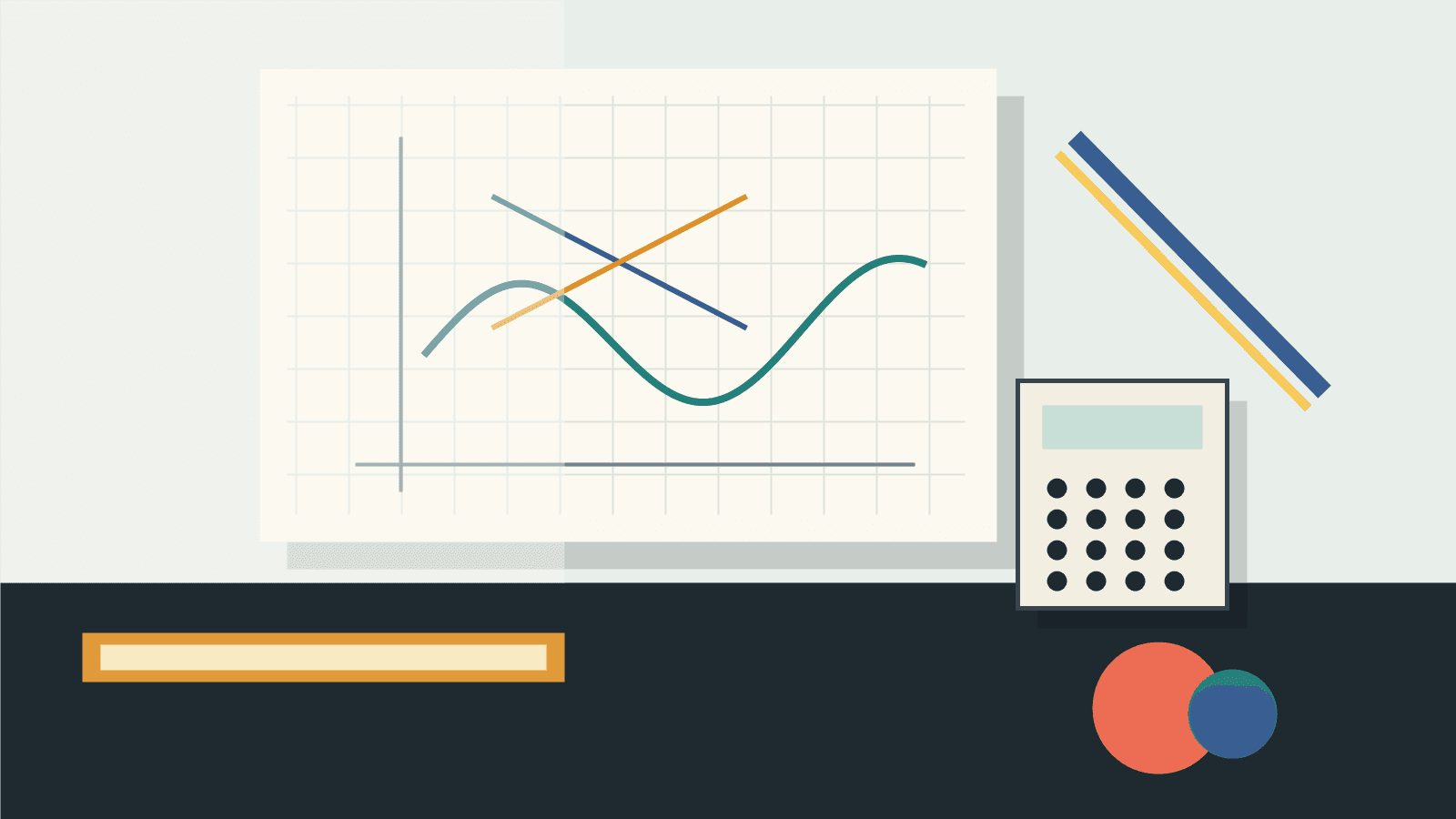 Matematik çalışması için hazırlanmış grafik ve notlar